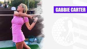 Gabbie carter playing golf