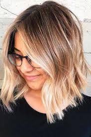 abgehackt bob mit ombre farbe balayage kurze haare balayage frisur balayage haare blond