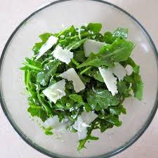 Arugula Salad With Lemon Basil Parmesan Dressing Recipe Arugula Arugula Salad Pistachios Healthy