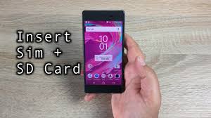 Insert Sim And Sd Card Into Sony Xperia X Youtube