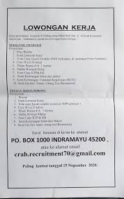 From lh6.googleusercontent.com jul 12, 2021 · lokercirebon lowongan kerja cirebon terbaru dan terupdate di wilayah tiga mencakup loker indramayu, loker majalengka, loker kuningan, lokercireboninfo kisi2 tes pt fscm cirebon. Loker Indowooyang Cirebon Loker Indowooyang Cirebon Lowongan Kerja Cirebon