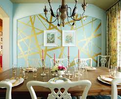 For instance, the wall where the mantel sits, or even where the tv is, makes for a good feature wall. 10 Dining Rooms With Snazzy Striped Accent Walls