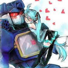 Soundwave X Hatsune Miku By Deadballistic On Deviantart Transformers Artwork Hatsune Miku Awesome Anime