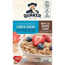 And now with quaker instant oatmeal you can enjoy them no matter how busy your day is. Quaker Oats Lower Sugar Instant Oatmeal Maple And Brown