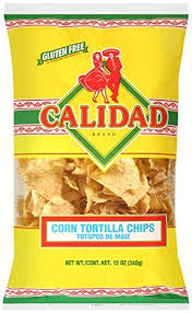 Corn is naturally gluten free. Amazon Com Calidad Yellow Corn Tortilla Chips Gluten Free Trans Fat Free Mexican Restaurant Style Chips 12 Oz