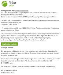 Fidor solutions recently has been acquired fully by sopra banking software. Fidor Bank Gefalschte Mail Uberprufung Ihrer Identitat Ist Phishing