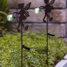 Fry S Food Stores Winsome House Fairy Solar Light Stakes Set Of 2 1