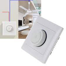 Capacitive controls located in the fan housing, generally 3 speed. 220v 10a Adjustment Ceiling Fan Speed Control Switch Wall Button Dimmer Switch Shopee Malaysia