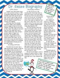 Biographies For 2nd Graders Pdf Dr Seuss Biography Nonfiction Close Reading Passage Dr Seuss Close Reading Passages Reading Passages