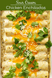 Preheat oven to 375 degrees. The Best Sour Cream Chicken Enchiladas Recipe The Novice Chef