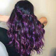 Purple ombre on dark hair. 41 Bold And Trendy Dark Purple Hair Color Ideas Stayglam Dark Purple Hair Dark Purple Hair Color Hair Color Purple