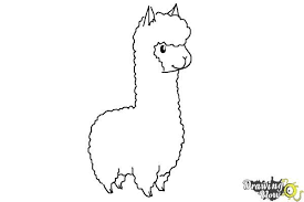 Print This Page Drawingnow In 2021 Sharpie Drawings Alpaca Drawing Llama Drawing