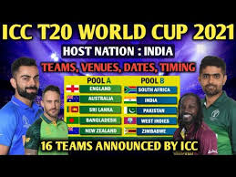 India vs england 5th t20 live 2021. Icc T20 World Cup 2021 All 16 Teams Host Nation Venues Dates Timing Announced By Icc Youtube