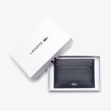 The biggest choice of card holders for men. Men S Fitzgerald Credit Card Holder In Leather Lacoste