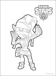 Coloring Pages Brawl Stars Emz In 2020 Star Coloring Pages Coloring Pages Color