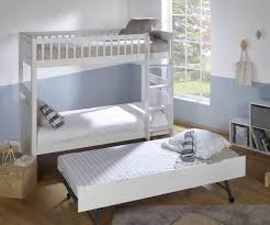 Lorsqu'on dispose d'un espace réduit pour permettre d'installer des meubles de rangement Lit Superpose Enfant Haut Avec Sommier Gigogne Rio 3 Couchages