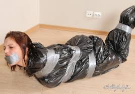 Trash Bag Bondage 1-2 (1080 Pics) - Bdsm 365