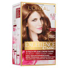L Oreal Paris Excellence 6 32 Light Sun Brown Hair Dye Peppery Spot Brown Hair Dye Dyed Hair Loreal