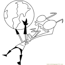 As the human kingdom of katolis braces for an attack by moonshadow elves king harrow makes. Invader Zim Coloring Pages For Kids Printable Free Download Coloringpages101 Com