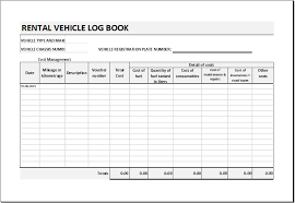 Whether you're a landlord, property manager, or property owner, expertly manage rent payment information and tenant contact details in a professional online database with jotform's free rental payment log template. Rental Vehicle Log Book Template For Excel Excel Templates