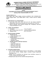 Contoh soal umptkin gratis dan pembahasan umptkin saintek. Seleksi Mandiri Iain Salatiga