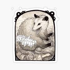 Opossum Sticker By Nomadicplanet Redbubble