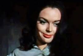 Barbara Steele in the horror film Curse Of The Crimson Altar (1968).