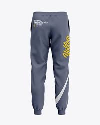 Men S Cuffed Sweatpants Mockup Back View In Apparel Mockups On Yellow Images Object Mockups Clothing Mockup Sport Pants Sports Garments