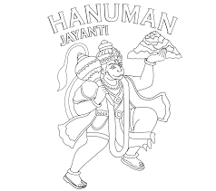 Hanuman drawing at paintingvalley com explore collection of. Lord Hanuman Coloring Drawing Free Wallpaper Anggela Coloring Book For Free Coloring Home