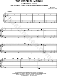 Free easy piano sheet music download. The Imperial March From Star Wars The Empire Strikes Back Sheet Music Easy Piano Piano Solo In A Minor Download Print Sku Mn0112342