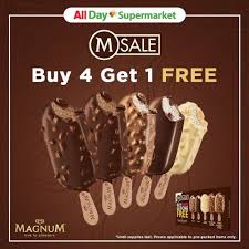Special Discounts On Magnum Ice Cream In Allday Supermarket Evia Lifestyle Center Magnum Ice Cream Ice Cream Supermarket