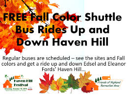 Design your own recreation area signs. Free Fall Color Tours Of Haven Hill This Saturday The Friends Of Highland Recreation Area