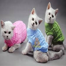 Warm Autumn Winter Sweater For Kitties Cat Sweater Pets Cat Sweaters Pet Sweaters