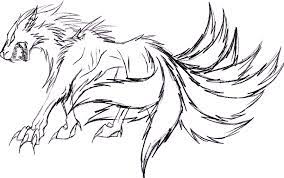 For kids & adults you can print wolf or color online. 10 Tailed Demon Wolf By Yamishadowzero On Deviantart