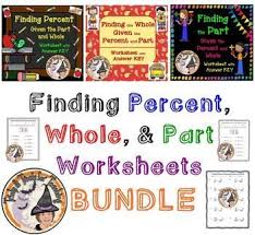 Percent Worksheets With Answer Keys Bundle Finding Part Whole Percent Worksheets Order Of Operations Word Problems
