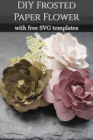 Diy Paper Camellia With Free Flower Template Domestic Heights Handmade Flowers Paper Paper Flower Wreaths Paper Flower Tutorial