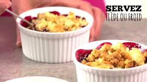 Recette Crumble Aux Fruits Rouges Tipiak Youtube