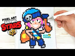 Como dibujar el logo de brawl stars | pixel art tutorial. Brawl Stars Pixel Art Mr P Youtube