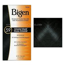 Bigen Permanent Powder Hair Color 59 Oriental Black Hair