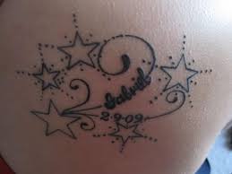 Flower and star tattoo meaning is just showing your love around nature with and special effects of stars. 27 Star Tattoos With Names Ideas Star Tattoos Tattoos Name Tattoos