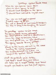 Página inicial soft rock rocketman rocket man. Bernie Taupin S Ex Wife Is Set To Make 1m Auctioning Off Handwritten Lyrics To Classic Elton Songs Daily Mail Online