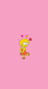 Simpsons Girl Pink Wallpaper Background Wallpaper Iphone Cute Cartoon Wallpaper Simpson Wallpaper Iphone