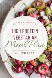 high protein vegetarian meal plan