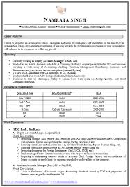 Resume Format For Accountant Job For Fresher