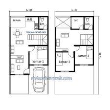 Rumah kecil 5x12 meter 4kamar tidur rp 135 jt youtube. 7 Desain Rumah Minimalis 2 Lantai 6x12 Paling Fungsional