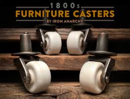 Antique Porcelain Casters, Old Furniture Wheels, Era 1900 Hardware, 556 -  Etsy