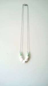 Trendy Teething Necklace Geometric Nursing Necklace Modern Silicone Chew Jewelry Mint And White B Teething Necklace Amber Teething Necklace Modern Necklaces