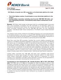 List of joint ventures of indian banks abroad as on july 14, 2020. 250 Empresas Se Unen A Icici Bank Blockchain Test Pdf Docdroid