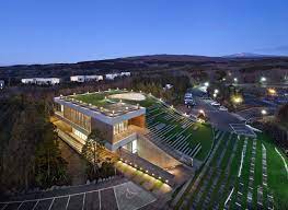 Gallery Of Nine Bridges The Forum D Lim Architects 6 Green Roof Architecture Multipurpose Hall