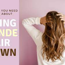 Bolder blond pieces create optimal brightness for women who want if the hair is naturally dark brown, this is a smart option to lighten it without going full blonde. How To Dye Blonde Hair Brown Bellatory